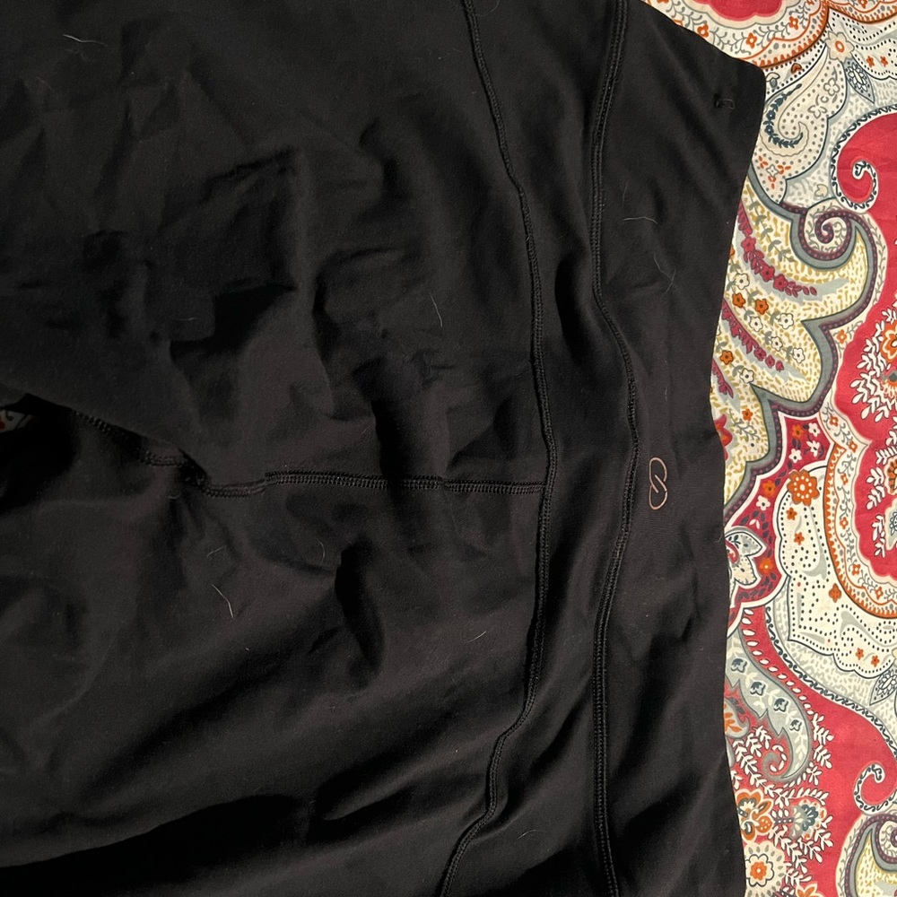 Calia Black leggings with floral mesh